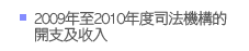 2009年至2010年度司法機構的開支及收入