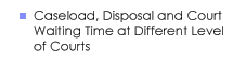 Caseload, Disposal and Court Waiting Time at Different Level of Courts