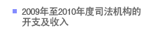 2009年至2010年度司法机构的开支及收入