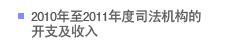 2010年至2011年度司法机构的开支及收入