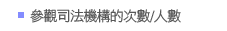 參觀司法機構的次數/人數