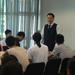 總裁判官李慶年與一群參加新亞書院／湖南大學暑期交流計劃的學生會面 (七月十六日)