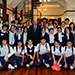 Students joining the pilot scheme of the guided visit to the Court of Final Appeal meets the Chief Justice Ma at the Exhibition Gallery (18 November)