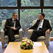 The Hon Mr Justice CHEUNG, Chief Judge of the High Court, meets Professor Robert LAWSON, Jerome M. Fullinwider Endowed Centennial Chair in Economic Freedom (14 January) 