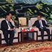 Chief Justice MA leads a delegation to visit Beijing, Shenyang and Dalian at the invitation of the Supreme People’s Court of the People’s Republic of China.  Photo shows the meeting with the President of the Supreme People's Court (27 June - 1 July)