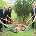 Chief Justice MA leads a delegation to visit Beijing, Shenyang and Dalian at the invitation of the Supreme People’s Court of the People’s Republic of China.  Photo shows the delegation planting tree at the National Judges College in Beijing, together with the Vice President of the Supreme People’s Court, HE Rong (27 June - 1 July)