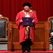 終審法院首席法官馬道立於香港中文大學第八十二屆頒授學位典禮上獲頒授榮譽法學博士學位 (十二月一日)