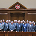 Around 40 delegation heads of representatives of legal professions from the Mainland and overseas attending the 2017 Legal Year Opening visit the Court of Final Appeal (9 January)