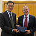 The Hon Mr Justice LOK, Judge of the Court of First Instance of the High Court, meets with Mr Justice Henry CARR, Judge of the High Court of England and Wales of the United Kingdom (1 September)