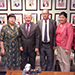 His Honour Judge CASEWELL, District Judge, meets with the Chief Judge of the First Instance Criminal Court and the District Attorney from the Songino Khairkhan District of Mongolia (18 October)