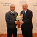 Chief Justice MA congratulates Mr HO Moon-kwong, Personal Chauffeur, who receives the 11th Ten Outstanding Drivers Award (13 December)