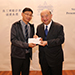 Chief Justice MA shares the joy with Mr WONG Ming-yee, Bailiff's Assistant, who receives the Secretary for the Civil Service’s Commendation Award (13 December)