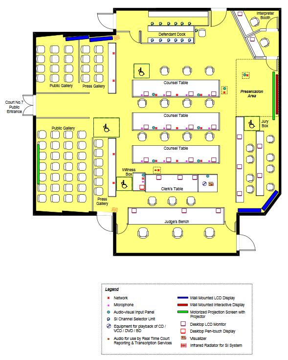 ppendix I Overview of Technology Court Floor Plan and Equipment