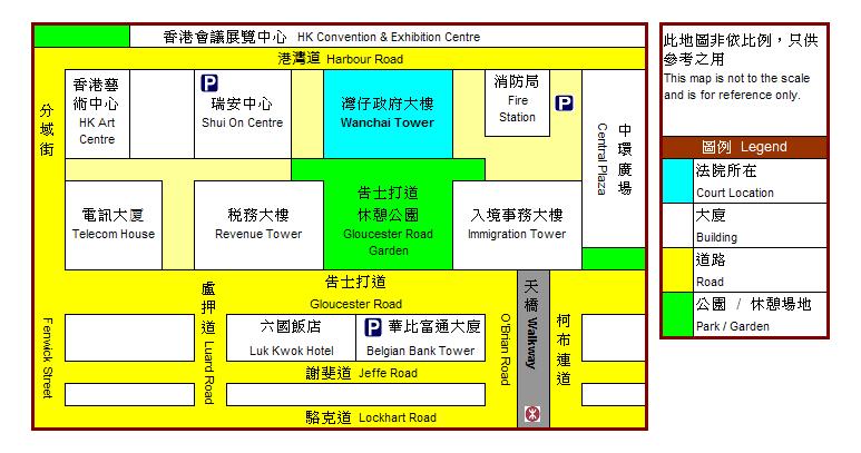 湾仔政府大楼位置图