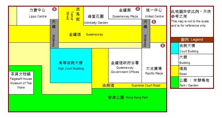 Location Map of High Court Building