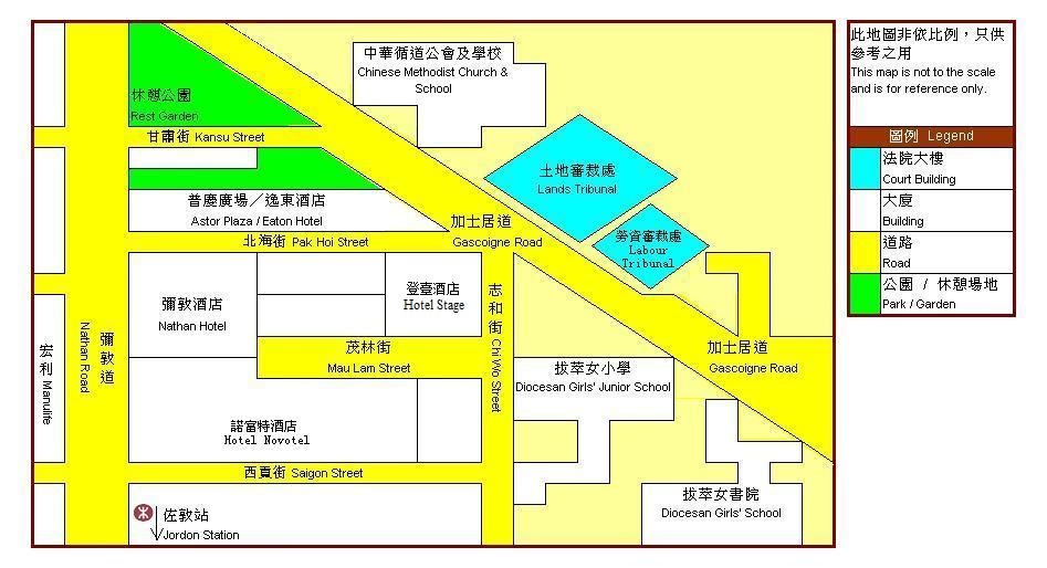 Location Map of Labour Tribunal